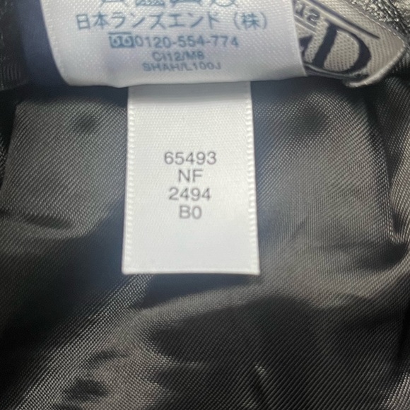 VINTAGE Lands’ End 100% Lambskin Black Straight High Rise Leather Pants Size 12 - Picture 5 of 9